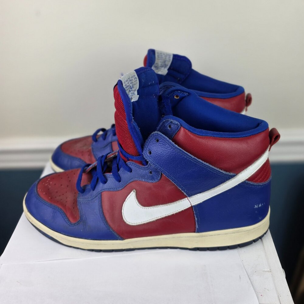 Nike Dunk High L.A. Clippers 305287 Men's Size 14 Sneakers Royal Blue Red White - Picture 2 of 8